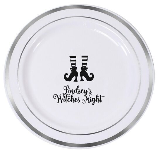 Witches Shoes Premium Banded Plastic Plates